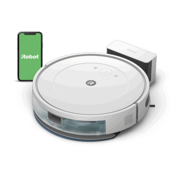 Roomba Combo® Essential og -gulvmoppe hvid Robotstøvsuger