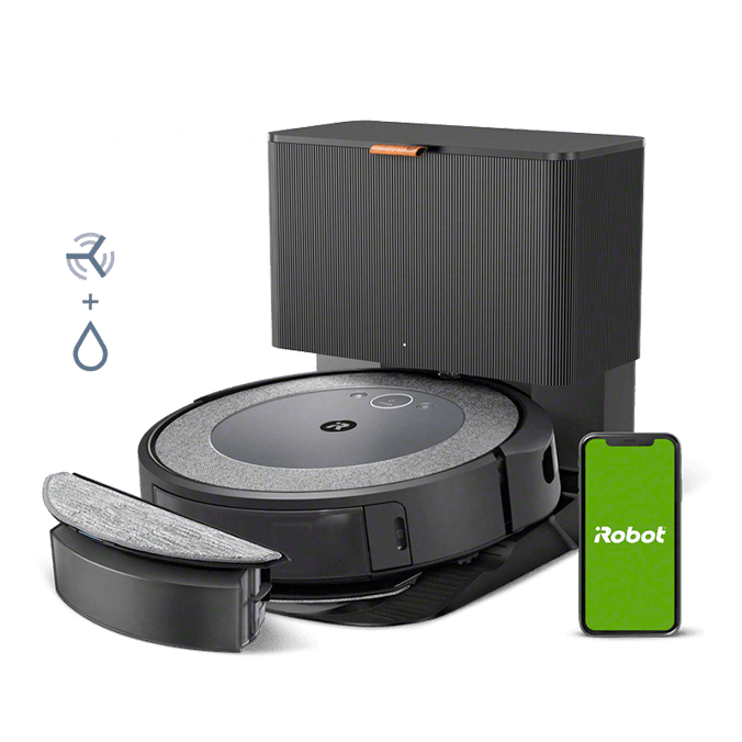 Roomba Combo® i5+  og -gulvmoppe Robotstøvsuger